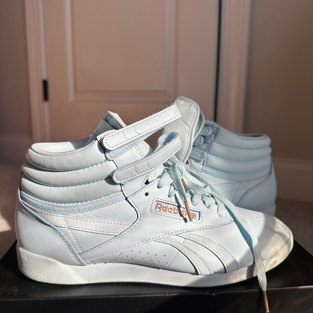 Reebok x Cardi B Princess High Top Blue Sneakers
